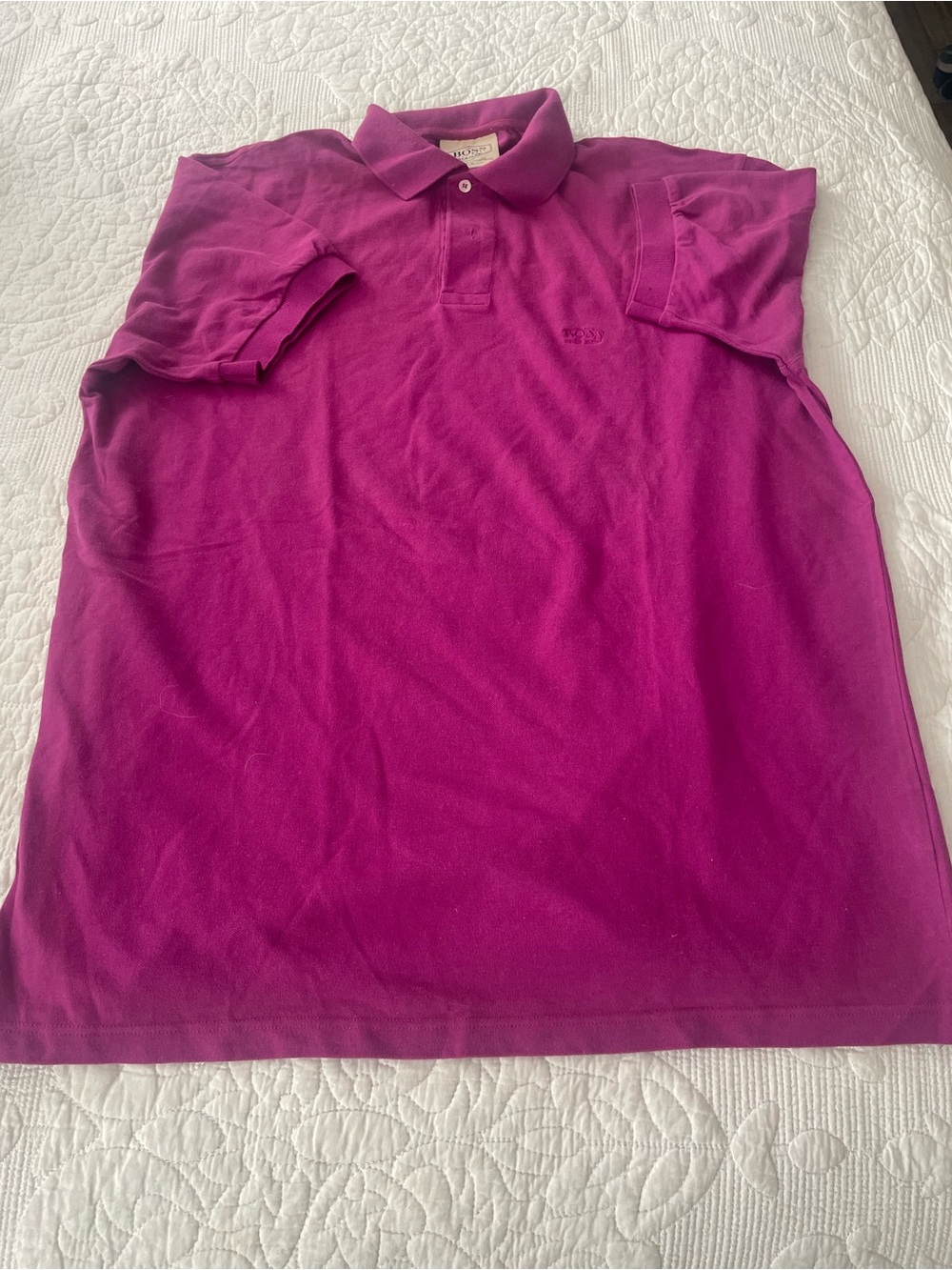 Boss Fuchsia Knit Polo